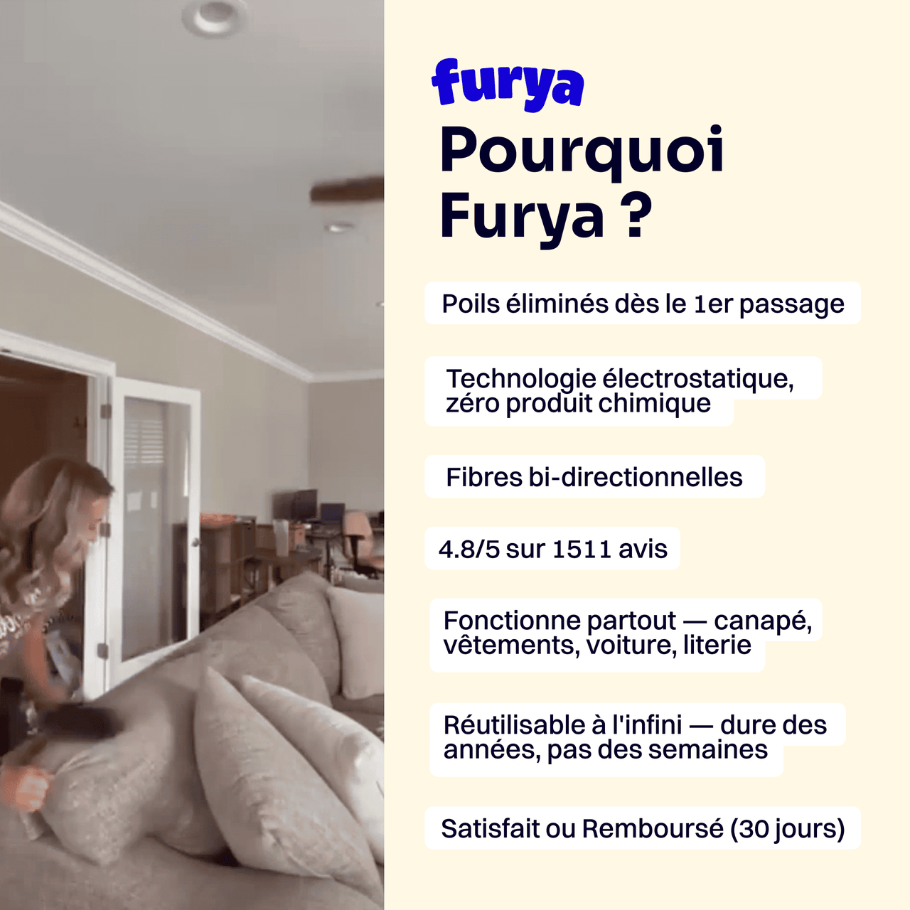 Gant pour poils Furya™